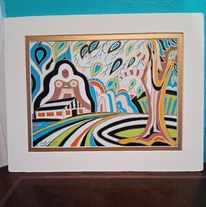 Original Canadian Art - Lillian Austin 'The Great White Manitou' 6808